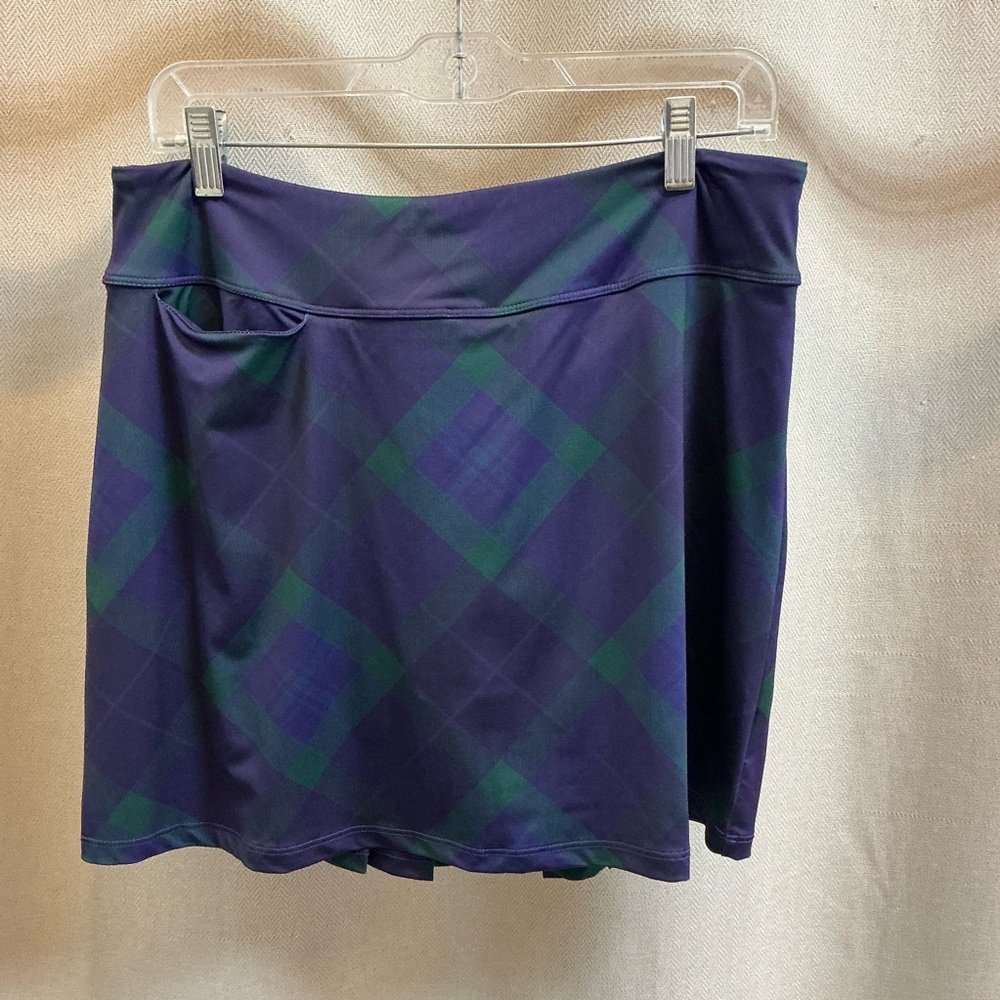 Amy Sport Marisa Pleated Skort Dark Watch Plaid